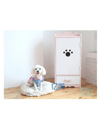 【烤漆可愛實(shí)用 寵物貓狗衣架衣柜 寵物儲(chǔ)物家具 收納置物柜帶抽屜】?jī)r(jià)格,廠家,圖片,寵物窩、籠,廣州億美展示柜制作-